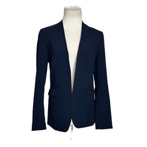 Bar III navy blue open front lined blazer size XS